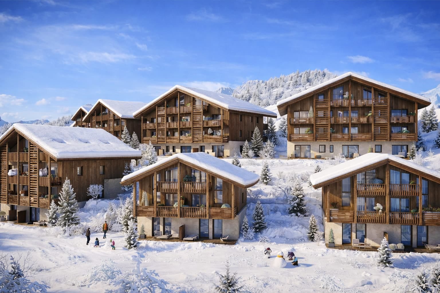 Les Carroz, Grand Massif apartment new development for sale - Les Carroz d'Araches | Le Morok