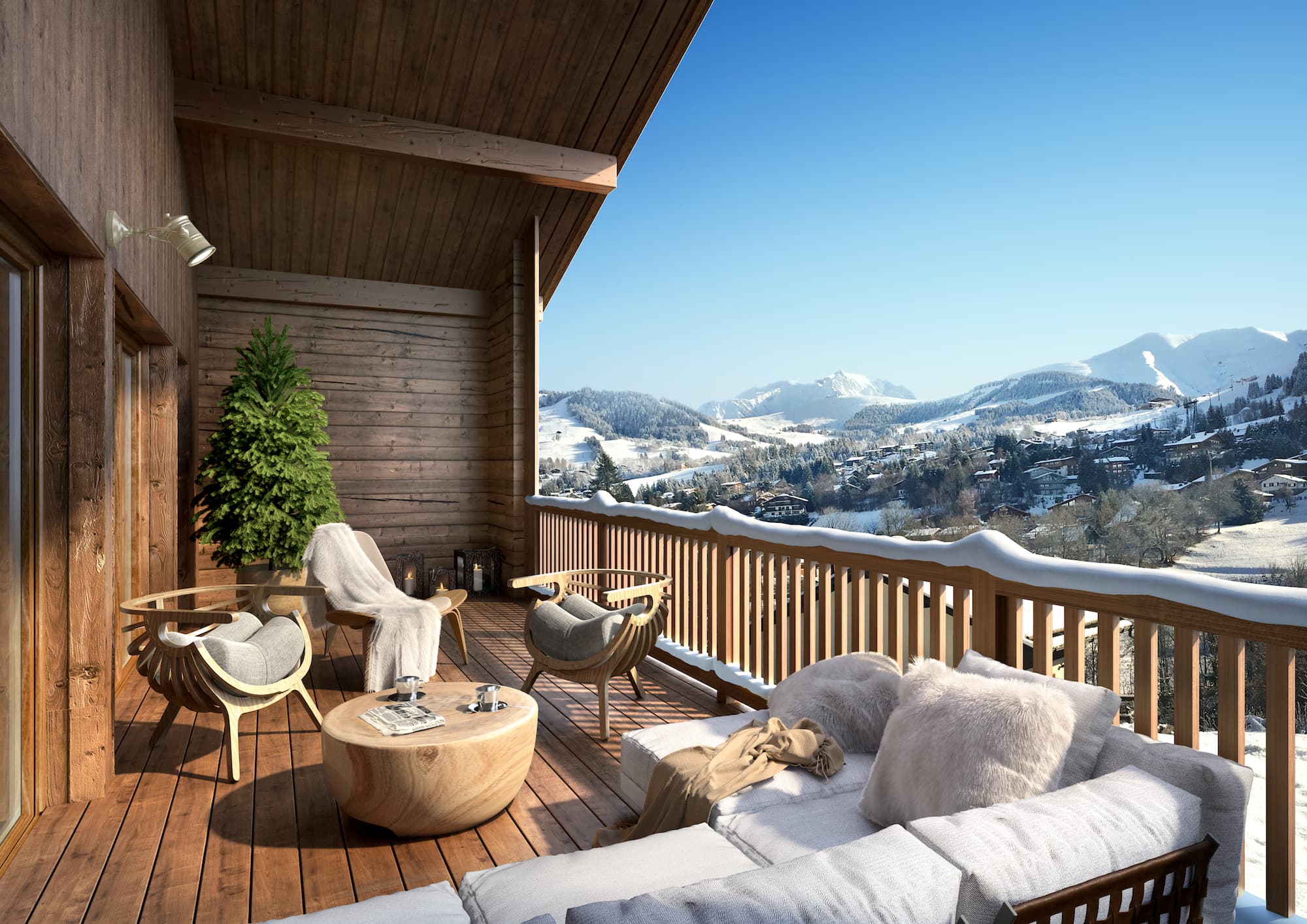 Les Gets Alpine property landscape